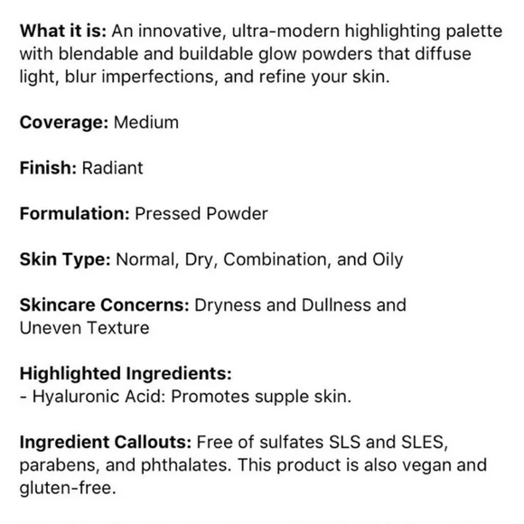 GLAMGLOW Highlighter Palette Glowpowder NEW - Picture 4 of 4